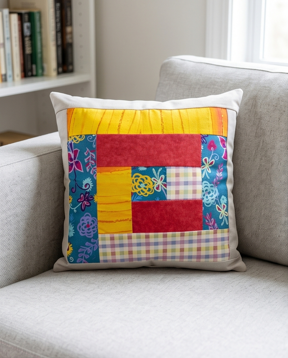 Cojín decorativo Patchwork