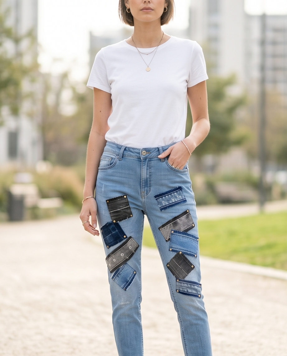 Jeans  con aplicaciones