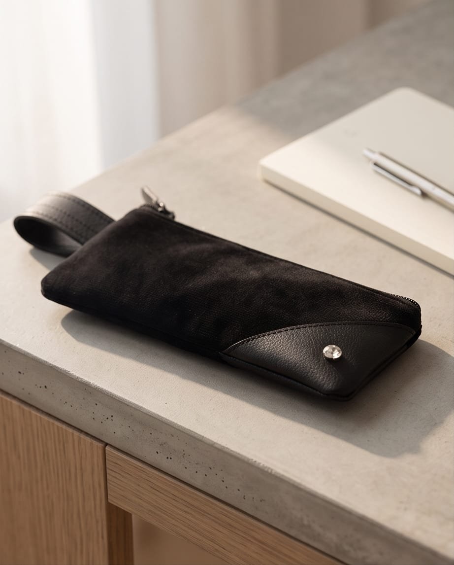 Estuche largo tela